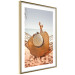 Poster Beach Hammock - summer landscape with a resting woman against the sea 136047 additionalThumb 2