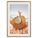 Poster Beach Hammock - summer landscape with a resting woman against the sea 136047 additionalThumb 24