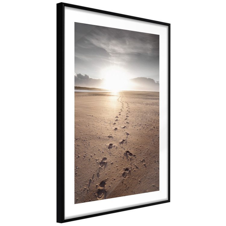 Wall Poster Our Path - landscape of a vast beach against the glow of a setting sun 138047 additionalImage 5