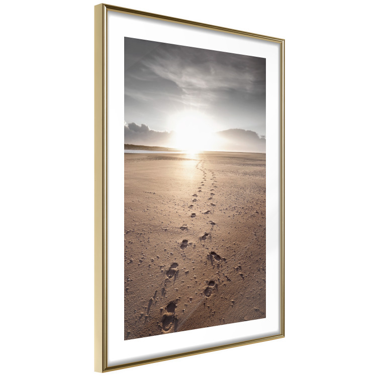 Wall Poster Our Path - landscape of a vast beach against the glow of a setting sun 138047 additionalImage 2