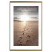 Wall Poster Our Path - landscape of a vast beach against the glow of a setting sun 138047 additionalThumb 20