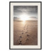Wall Poster Our Path - landscape of a vast beach against the glow of a setting sun 138047 additionalThumb 21