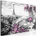 Canvas Art Print Parisian Balcony (1-piece) Wide - city panorama with Eiffel Tower 138747 additionalThumb 2