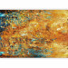 Photo Wallpaper Fleeing thoughts - composition full of gold with blue patterns 142547 additionalThumb 5