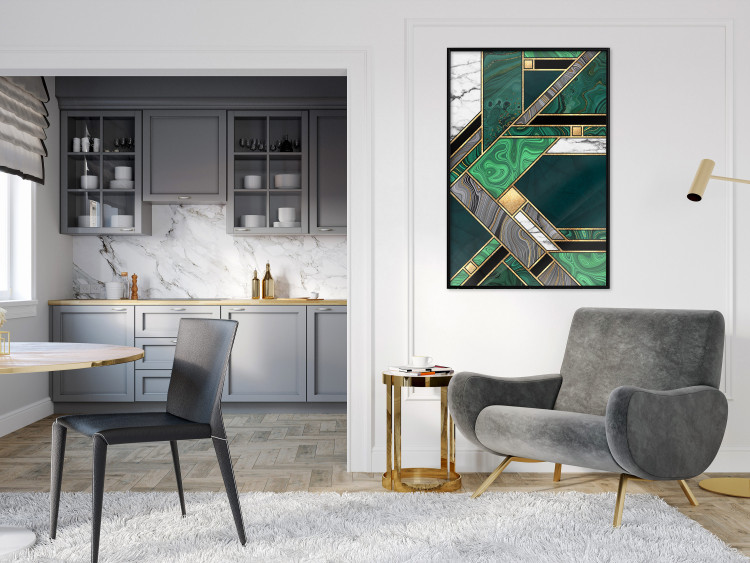 Wall Poster Green and Gold Geometry [Poster] 142847 additionalImage 8