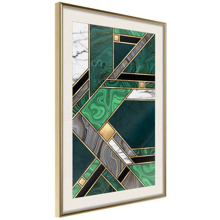 Wall Poster Green and Gold Geometry [Poster] 142847 additionalImage 10