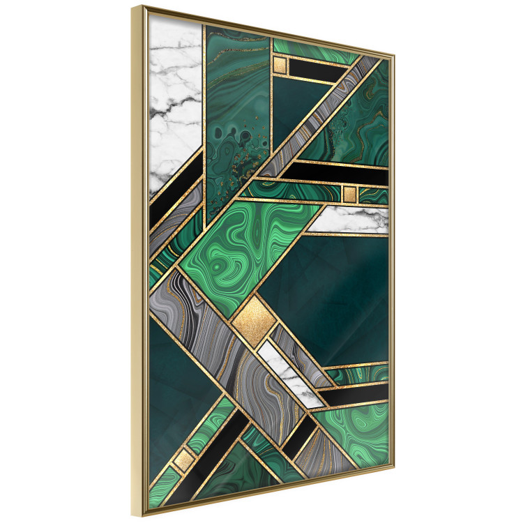 Wall Poster Green and Gold Geometry [Poster] 142847 additionalImage 7