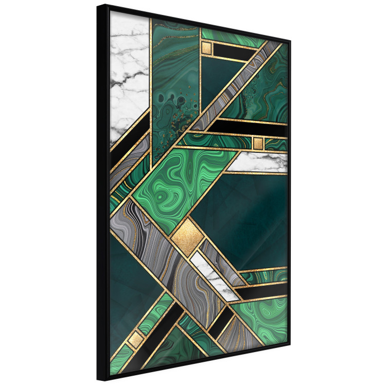 Wall Poster Green and Gold Geometry [Poster] 142847 additionalImage 2