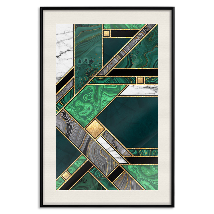 Wall Poster Green and Gold Geometry [Poster] 142847 additionalImage 19