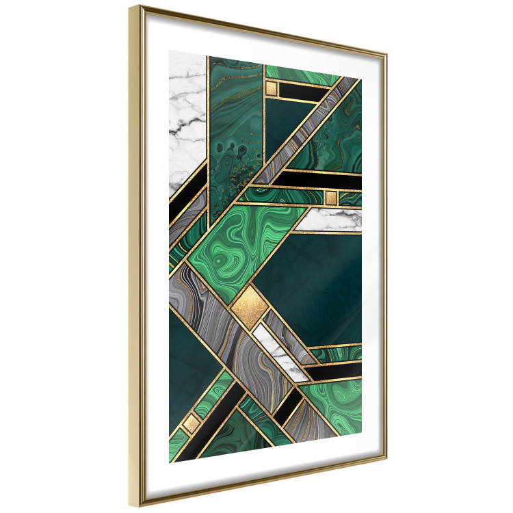 Wall Poster Green and Gold Geometry [Poster] 142847 additionalImage 9
