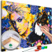 Paint by Number Kit Golden Girl and Black Wolf 143647