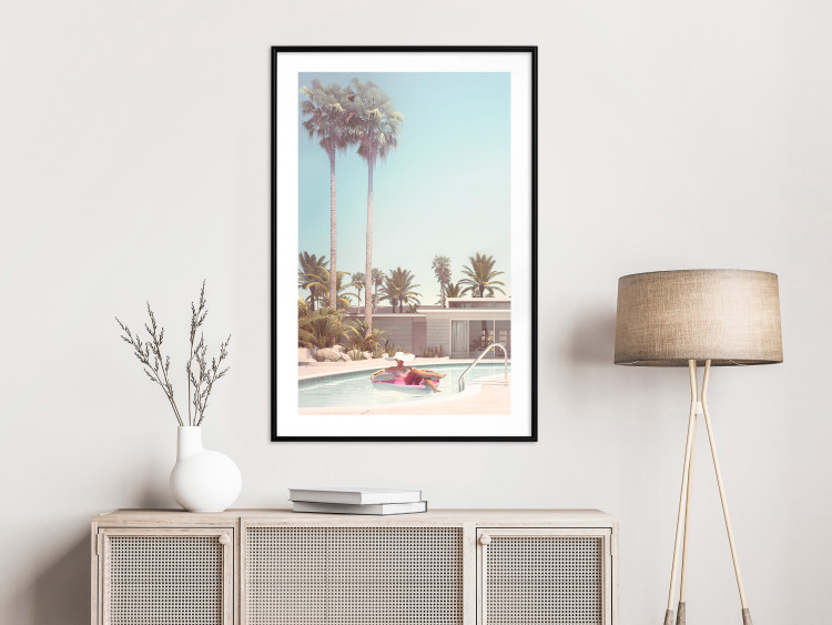Wall Poster Palm Trees - Holiday Relaxation at the Swimming Pool Amid a Sunny Breeze 144347 additionalImage 14