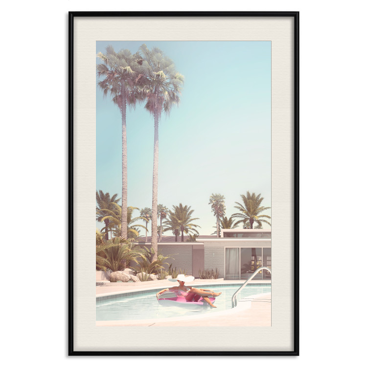 Wall Poster Palm Trees - Holiday Relaxation at the Swimming Pool Amid a Sunny Breeze 144347 additionalImage 21