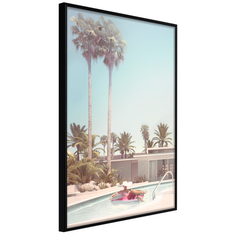 Wall Poster Palm Trees - Holiday Relaxation at the Swimming Pool Amid a Sunny Breeze 144347 additionalImage 4