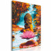 Paint by Number Kit Autumn Zen - A Small Buddha in a Lotus Flower with a Waterfall in the Background 146547 additionalThumb 5
