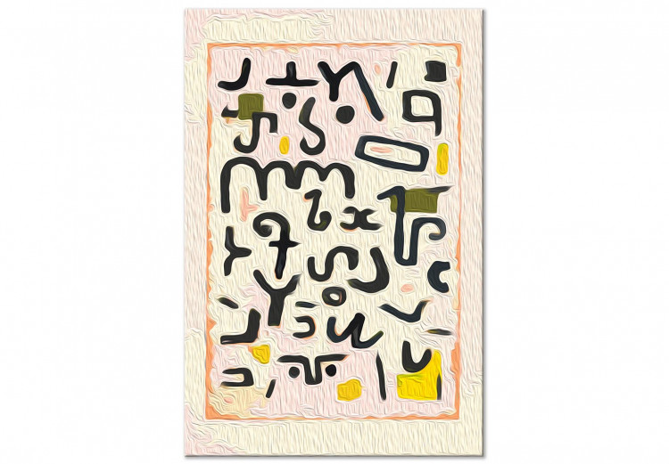 Paint by Number Kit Paul Klee, Gesetz - Alphabet, Mysterious Letters on a Cream Background 148447 additionalImage 5