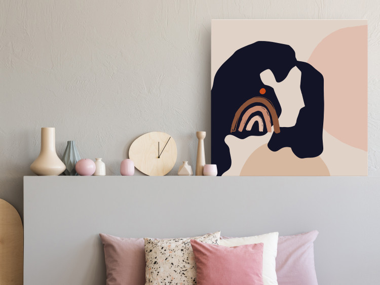 Canvas Print Abstract Portrait - Image of a Woman in a Graphic Style 149847 additionalImage 3