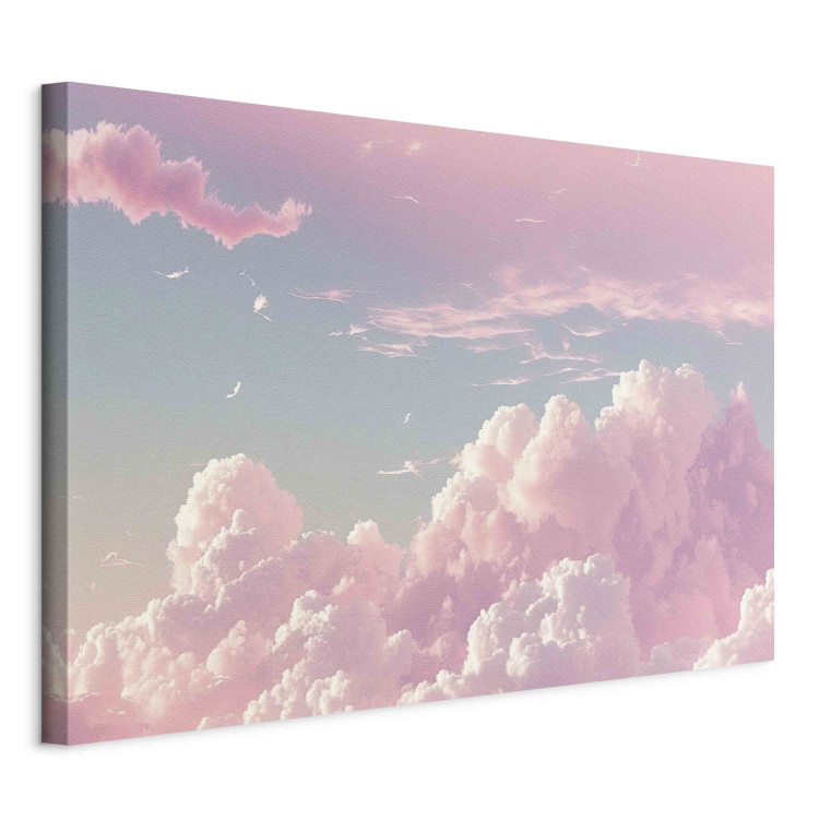 Large canvas print Sky Landscape - Subtle Pink Clouds on the Blue Horizon [Large Format] 151247 additionalImage 2