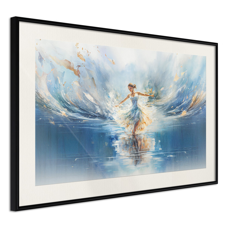 Poster The Beauty of Dance - A Ballerina Dancing in the Middle of a Blue Lake 151547 additionalImage 16