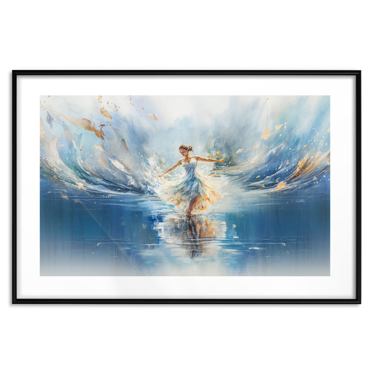 Poster The Beauty of Dance - A Ballerina Dancing in the Middle of a Blue Lake 151547 additionalImage 22