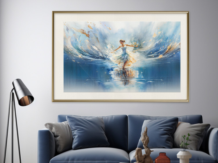 Poster The Beauty of Dance - A Ballerina Dancing in the Middle of a Blue Lake 151547 additionalImage 7