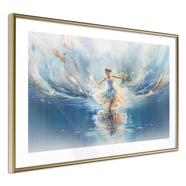 Poster The Beauty of Dance - A Ballerina Dancing in the Middle of a Blue Lake 151547 additionalImage 6