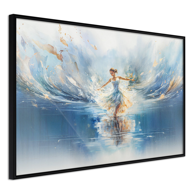Poster The Beauty of Dance - A Ballerina Dancing in the Middle of a Blue Lake 151547 additionalImage 3