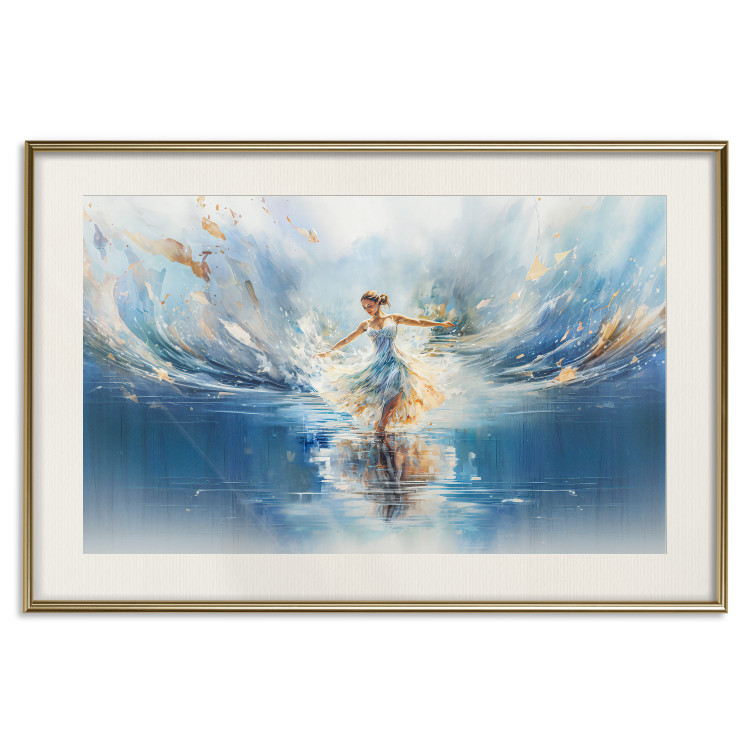 Poster The Beauty of Dance - A Ballerina Dancing in the Middle of a Blue Lake 151547 additionalImage 18