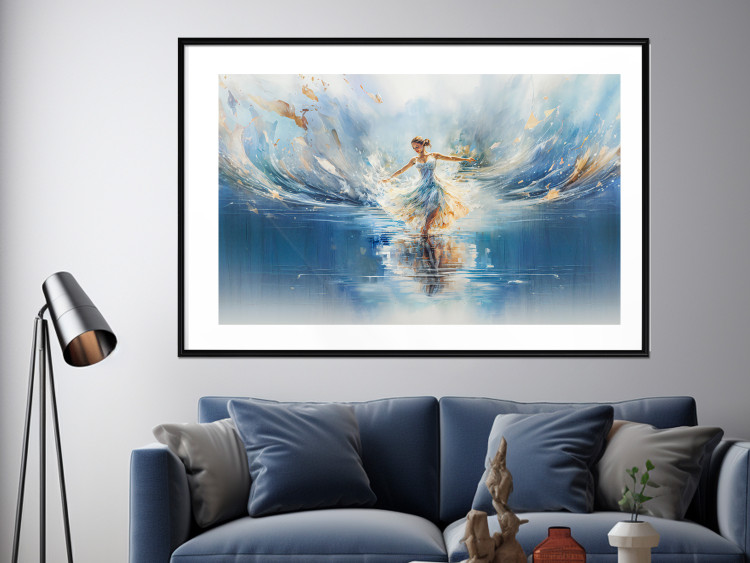 Poster The Beauty of Dance - A Ballerina Dancing in the Middle of a Blue Lake 151547 additionalImage 9