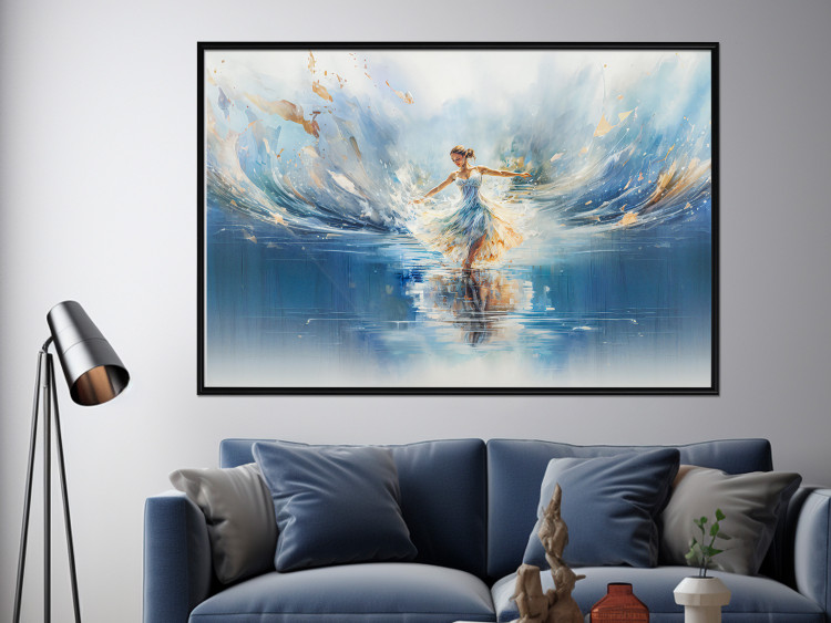 Poster The Beauty of Dance - A Ballerina Dancing in the Middle of a Blue Lake 151547 additionalImage 10