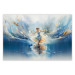 Poster The Beauty of Dance - A Ballerina Dancing in the Middle of a Blue Lake 151547