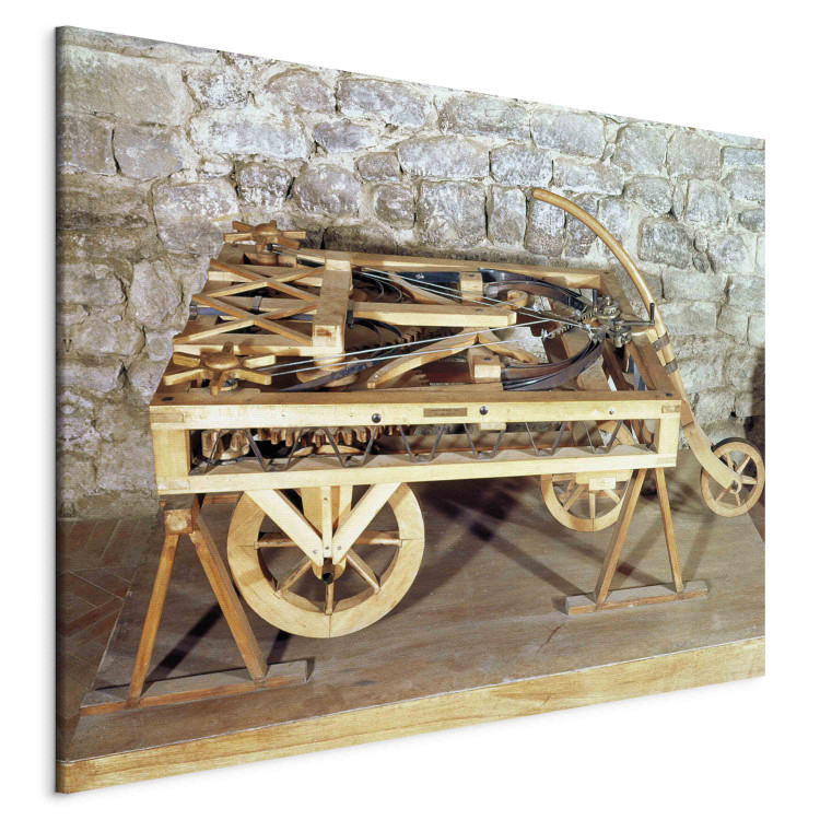 Art Reproduction Model of a car driven by springs, made from one of Leonardo's drawings 154547 additionalImage 2