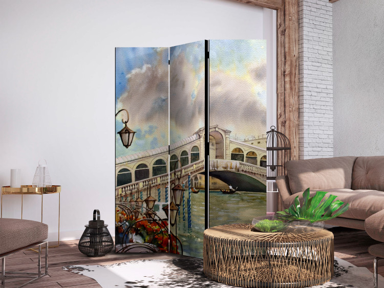 Room Divider Rialto Bridge - View of Venice in Bright Colors [Room Dividers] 159547 additionalImage 2