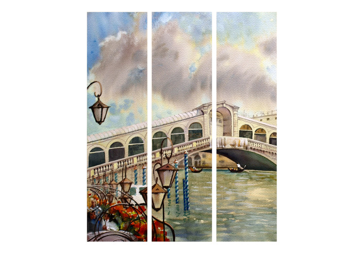 Room Divider Rialto Bridge - View of Venice in Bright Colors [Room Dividers] 159547 additionalImage 3