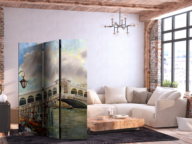 Room Divider Rialto Bridge - View of Venice in Bright Colors [Room Dividers] 159547 additionalImage 4