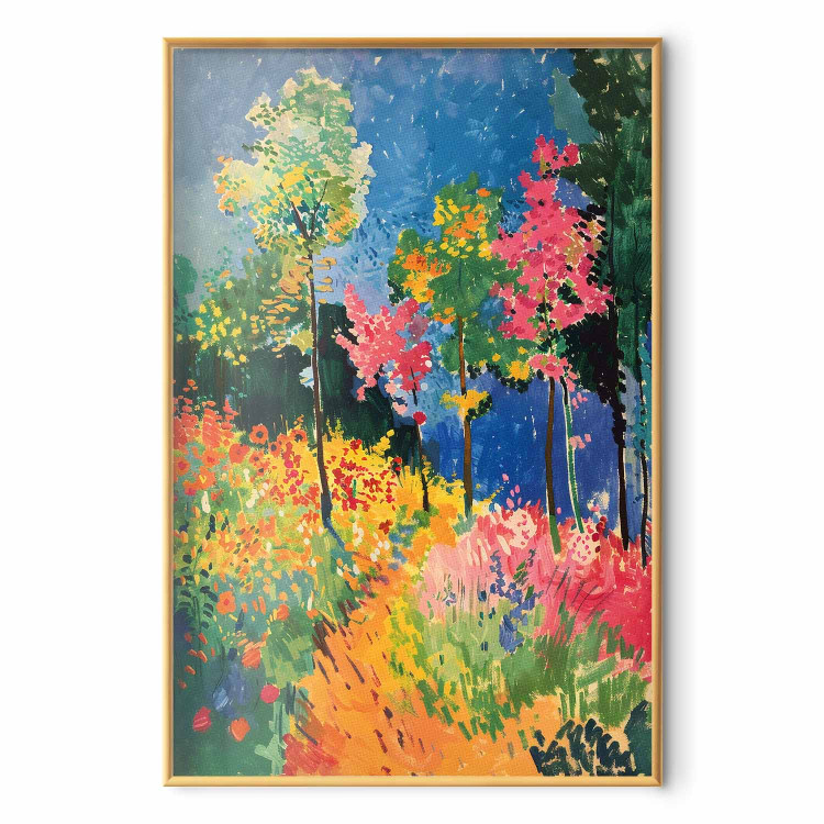Wall Poster Colorful Forest - A Painterly Landscape Inspired by the Style of Matisse 159947 additionalImage 5