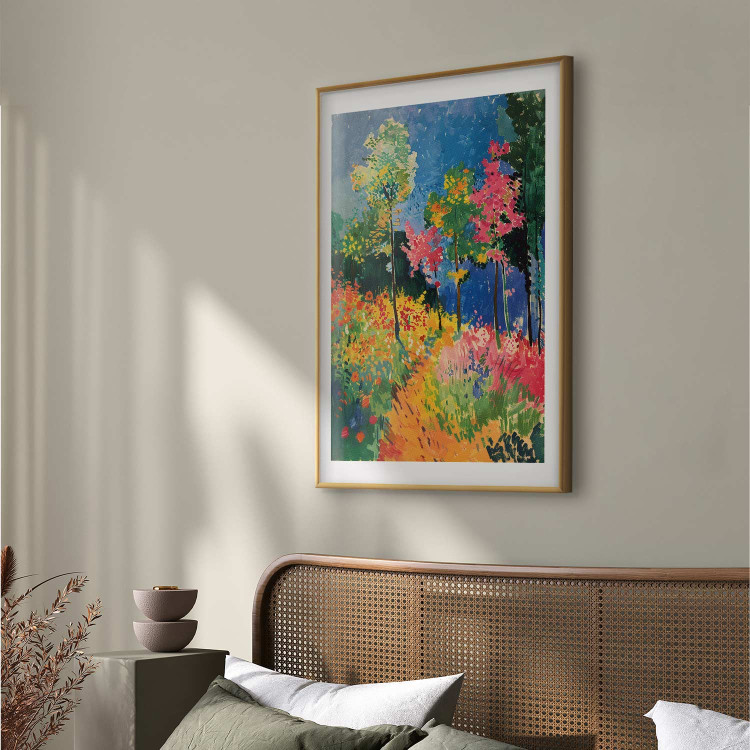 Wall Poster Colorful Forest - A Painterly Landscape Inspired by the Style of Matisse 159947 additionalImage 27