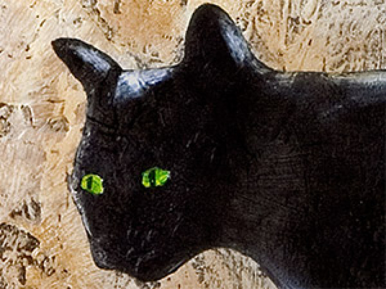 Canvas Green-eyed cat 49447 additionalImage 2