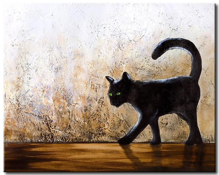 Canvas Green-eyed cat 49447