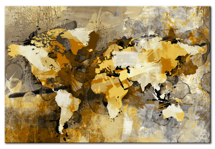 Canvas Print Map of the World - Chaos 55447
