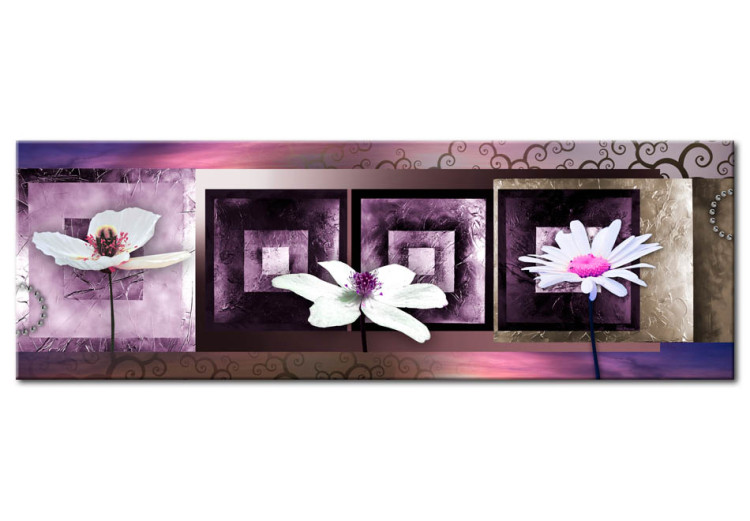 Canvas Print White flowers- abstraction 56047