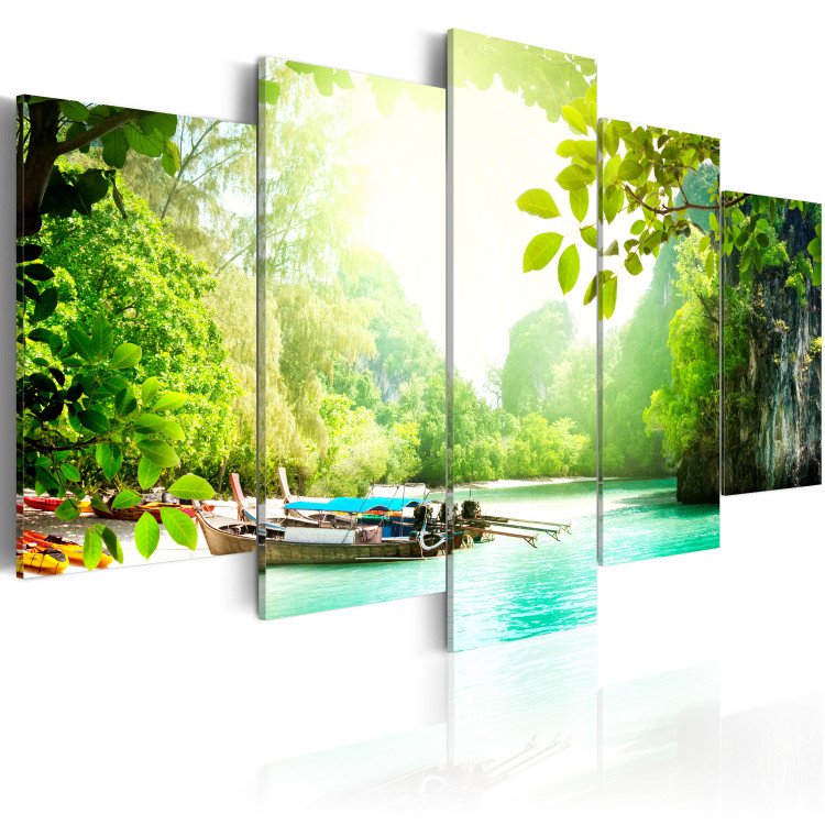 Canvas Art Print Under the cover of trees 58547 additionalImage 2