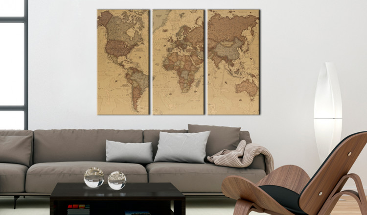 Cork Pinboard Stylish World Map [Cork Map] 95947 additionalImage 3