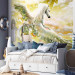 Wall Mural Pegasus - magical motif of a flying horse in clouds in yellow designs 107257 additionalThumb 5