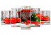 Canvas Print Red Vegetables (5 Parts) Wood Wide 107957