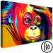 Canvas Art Print Colourful Orangutan (1 Part) Wide 108257 additionalThumb 6