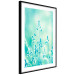 Wall Poster Green Meadow in the Countryside - plant composition in shades of turquoise 114457 additionalThumb 13