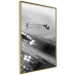 Wall Poster Ducks - black and white landscape with two water birds in the middle of a lake 115057 additionalThumb 14