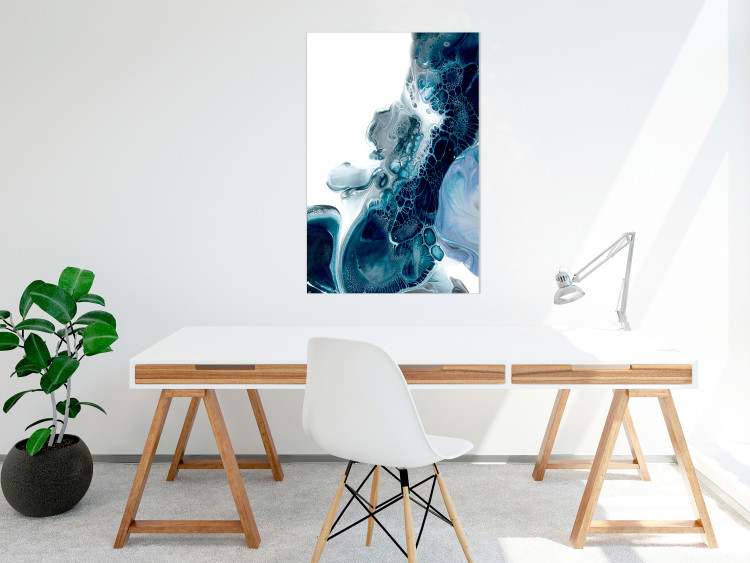 Poster Acrylic abstraction - emerald composition in Scandinavian style 115157 additionalImage 23