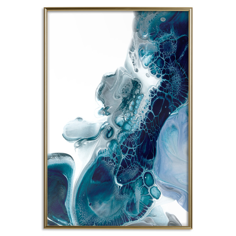 Poster Acrylic abstraction - emerald composition in Scandinavian style 115157 additionalImage 16